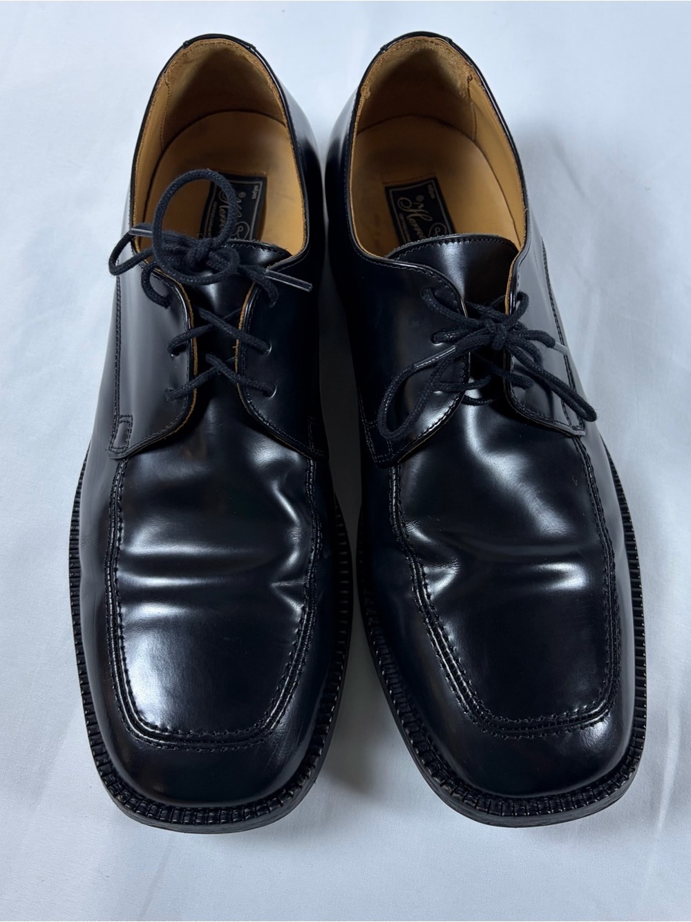 Mfpen Reunion Debry Black Polido Leather Men's Dress - Classic Lace-Up